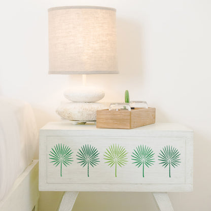 CraftStar Fan Palm Leaf Stencil on wood