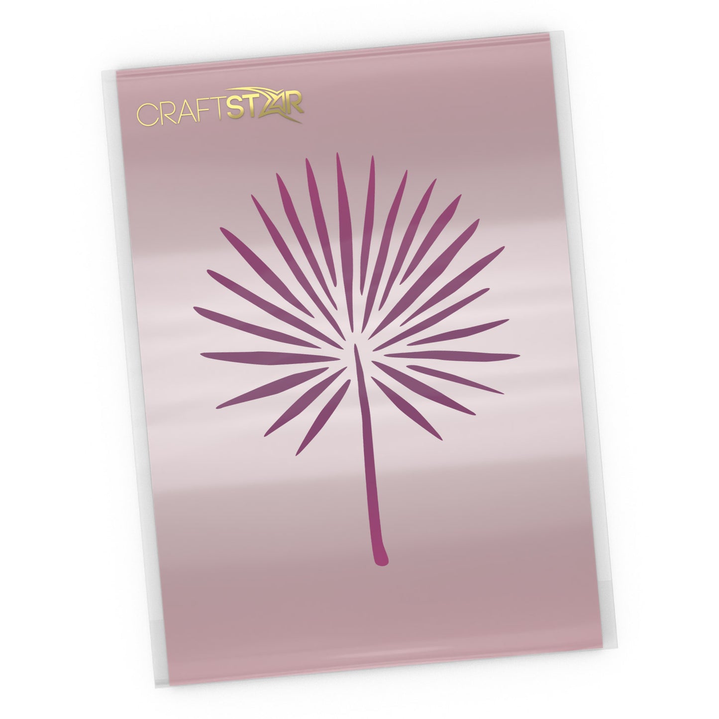 Fan Palm Leaf Stencil - Craft Template