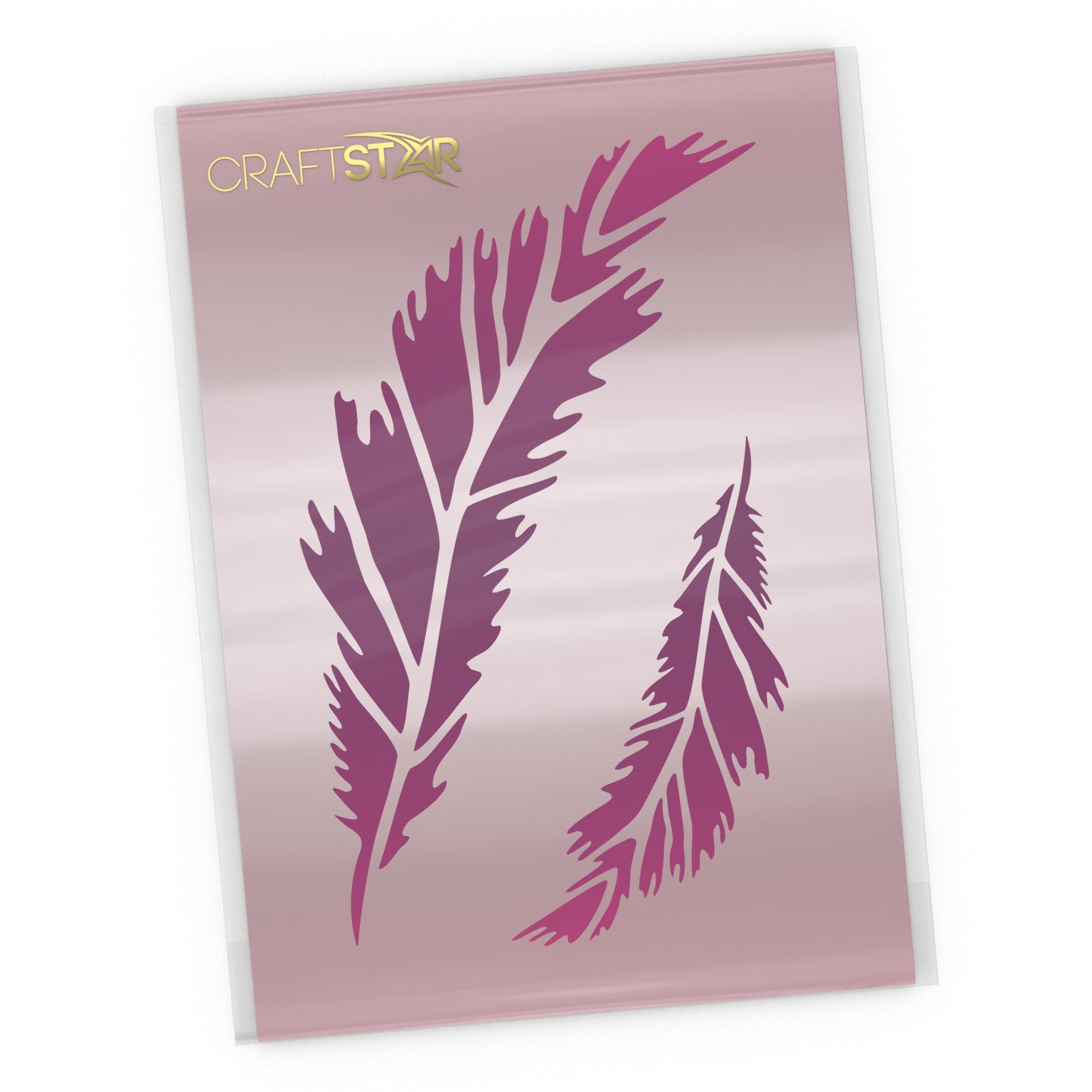 Feather Stencils Set - 2 Small Feathers
