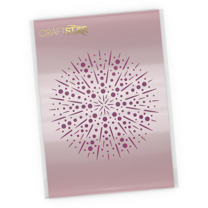 Firework Stencil - Mandala Craft Template