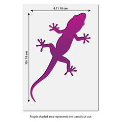 CraftStar Gecko Stencil Size Guide