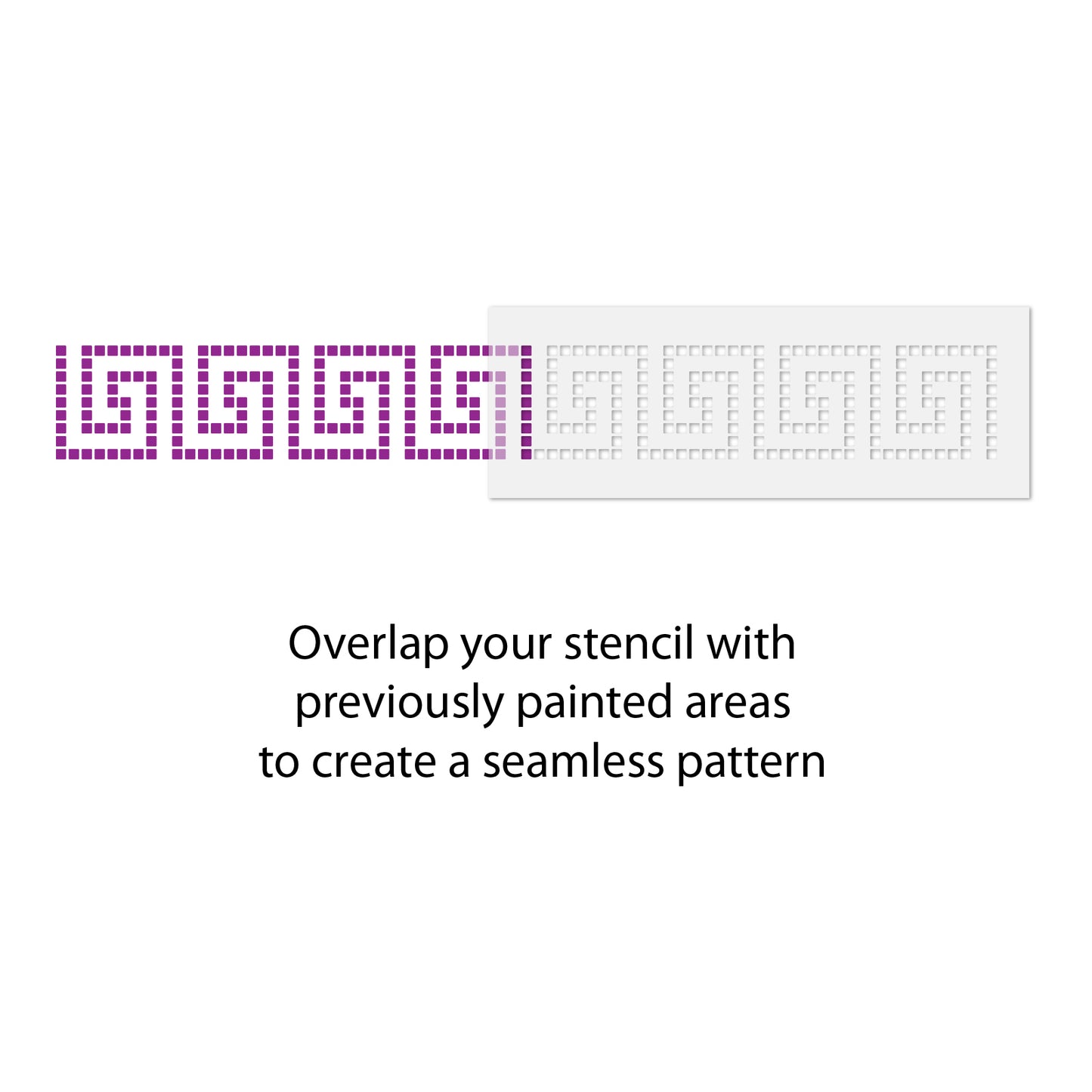 CraftStar Greek Key Border Stencil Use Guide