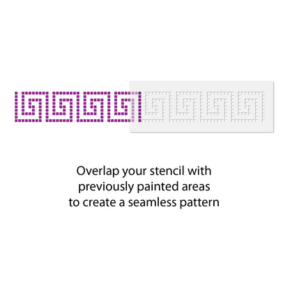 CraftStar Greek Key Border Stencil Use Guide