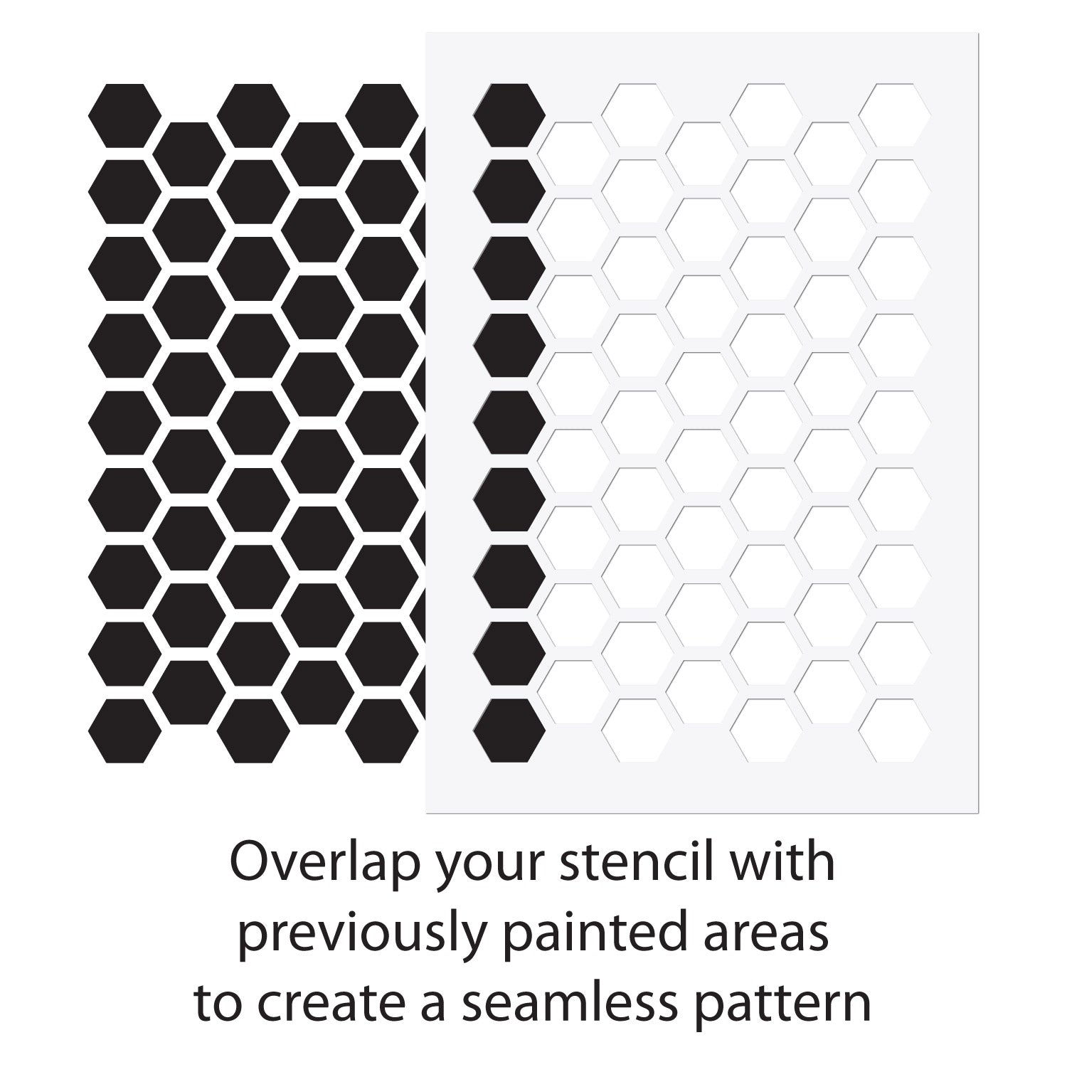 CraftStar Honeycomb Stencil Use Guide