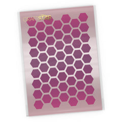 Honeycomb Background Stencil - Craft Honeycomb Pattern Template
