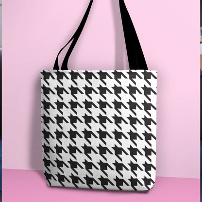 CraftStar Houndstooth Stencil on Tote Bag