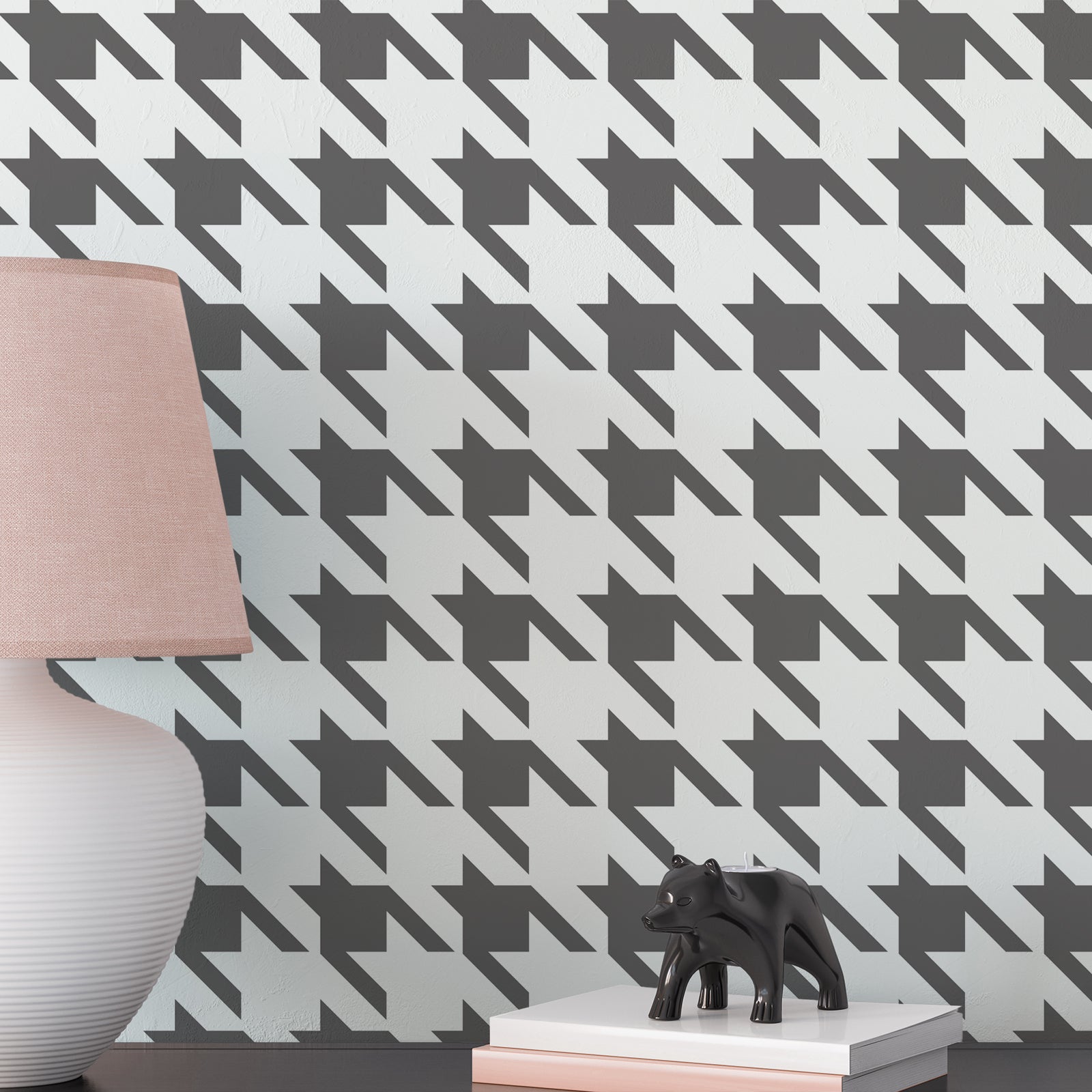 CraftStar Houndstooth Wall Stencil