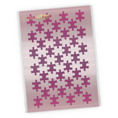 Jigsaw Stencil - Craft Seamless Puzzle Pattern Template