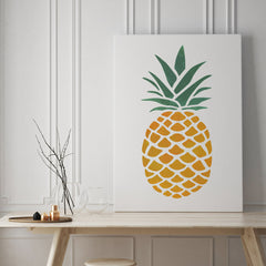 CraftStar Large Pineapple Stencil on canvas