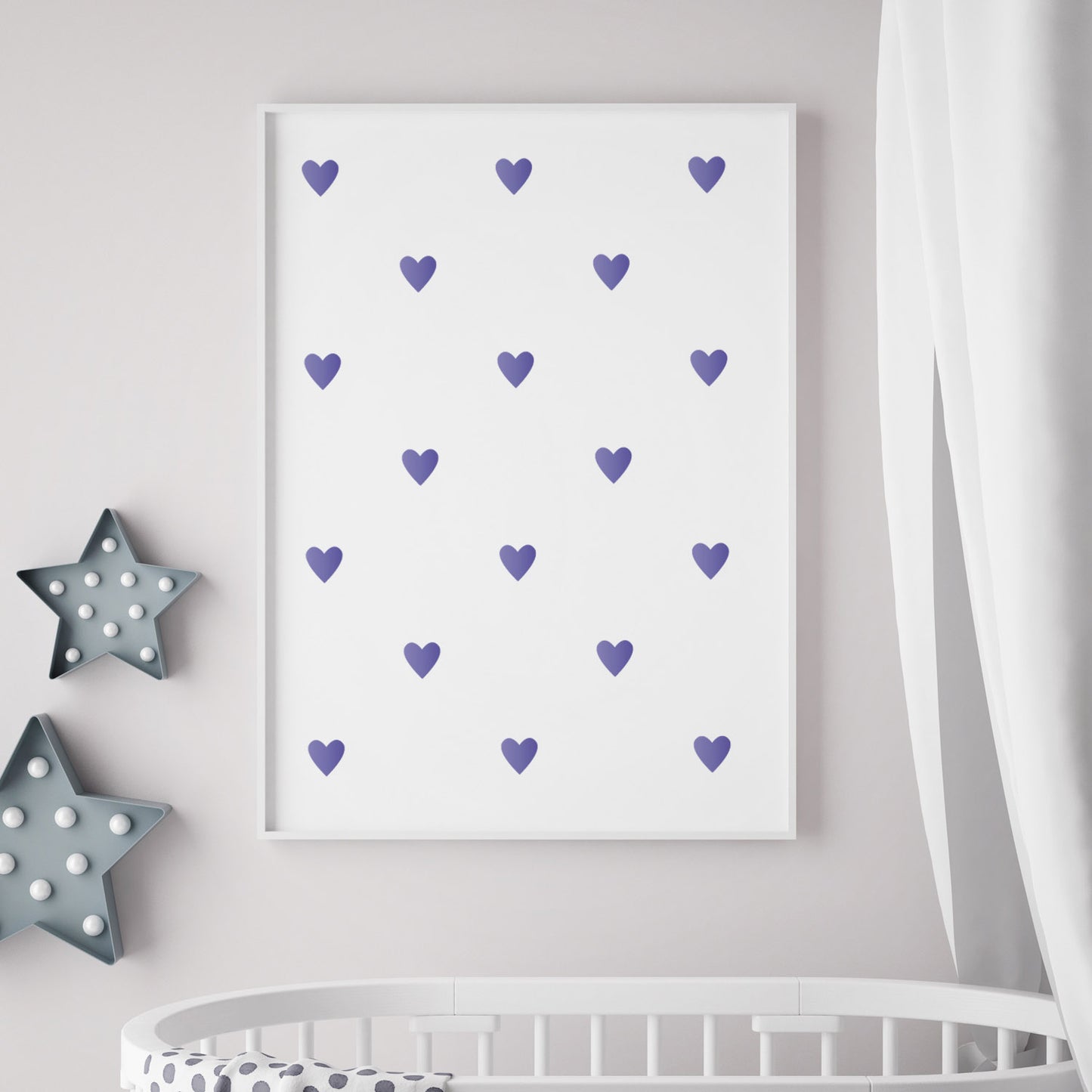 CraftStar Heart Polka Dot Wall Stencil