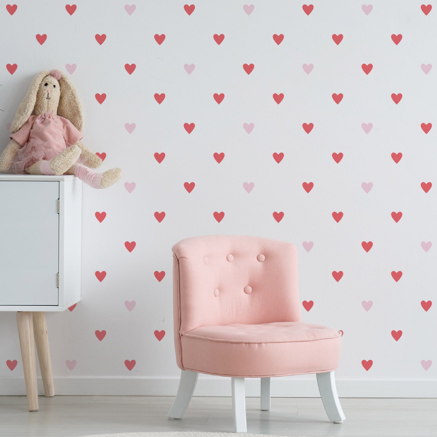 CraftStar Heart Polka Dot Wall Stencil