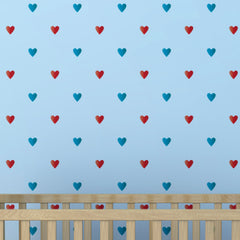CraftStar Heart Polka Dot Wall Stencil