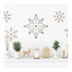 CraftStar Large Snowflake Stencil on Wall
