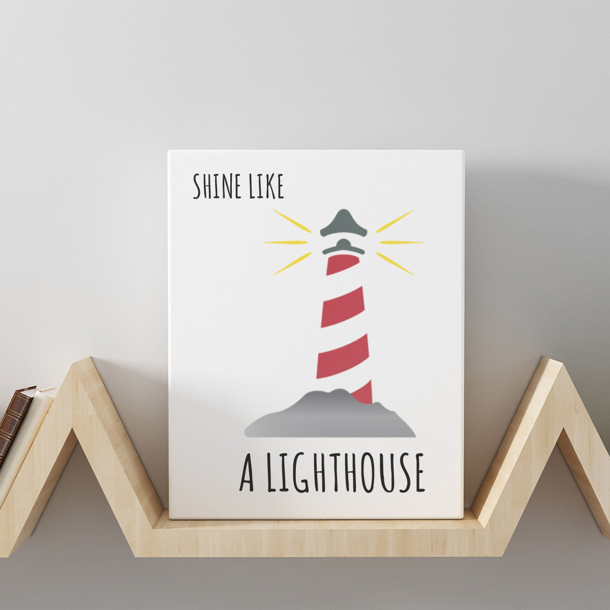 CraftStar Lighthouse Stencil on Canvas