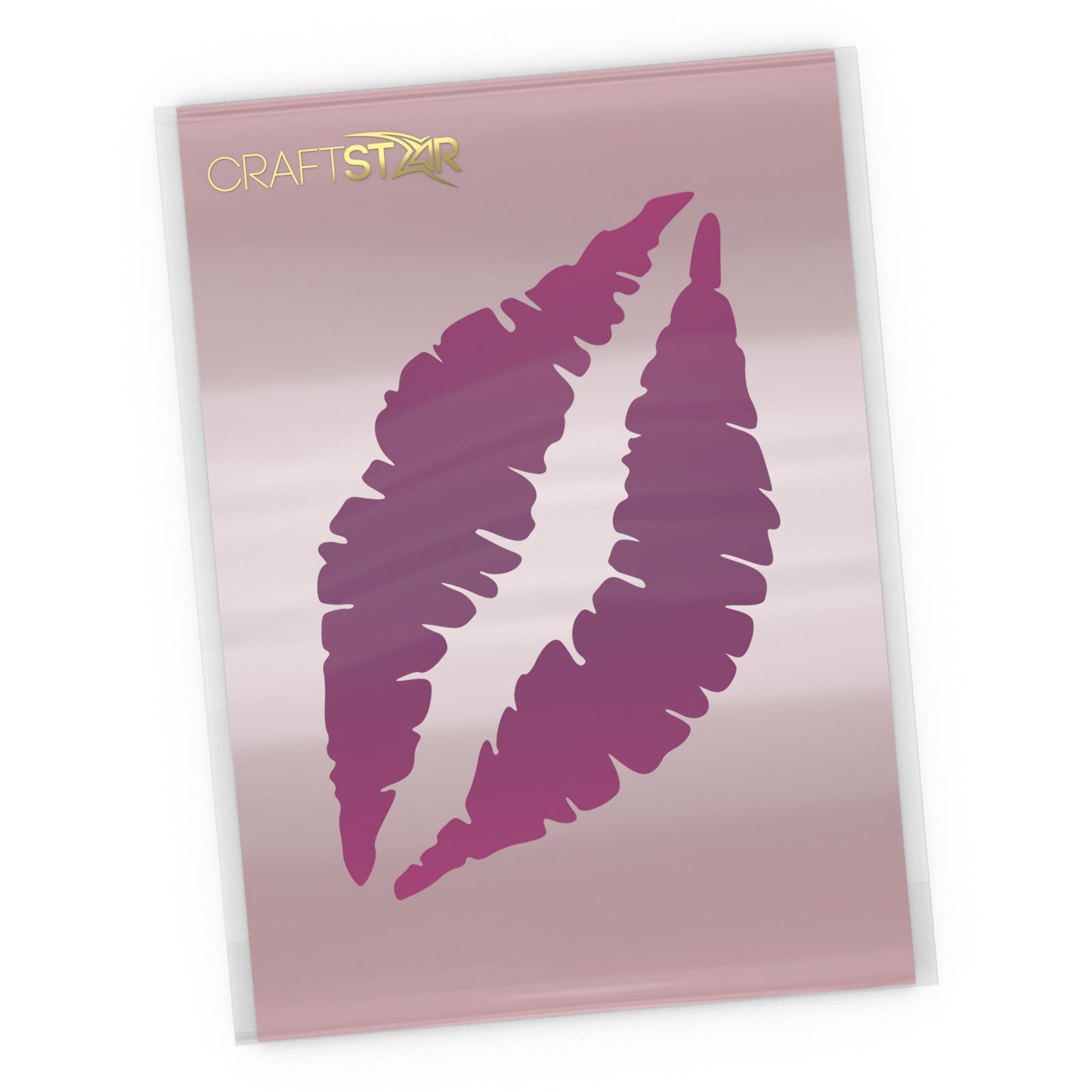 Lip Print Stencil - A4-Sized Craft Template