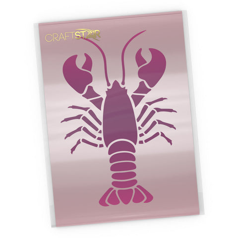 Lobster Stencil - Small Craft Template