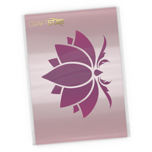 Lotus Flower Stencil - Craft Template