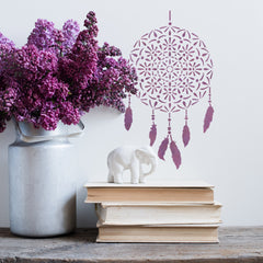 CraftStar Mandala Dreamcatcher Stencil in purples