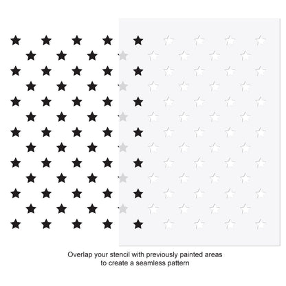 CraftStar Mini Stars Stencil Use Guide