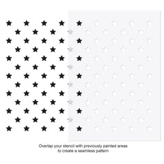 CraftStar Mini Stars Stencil Use Guide