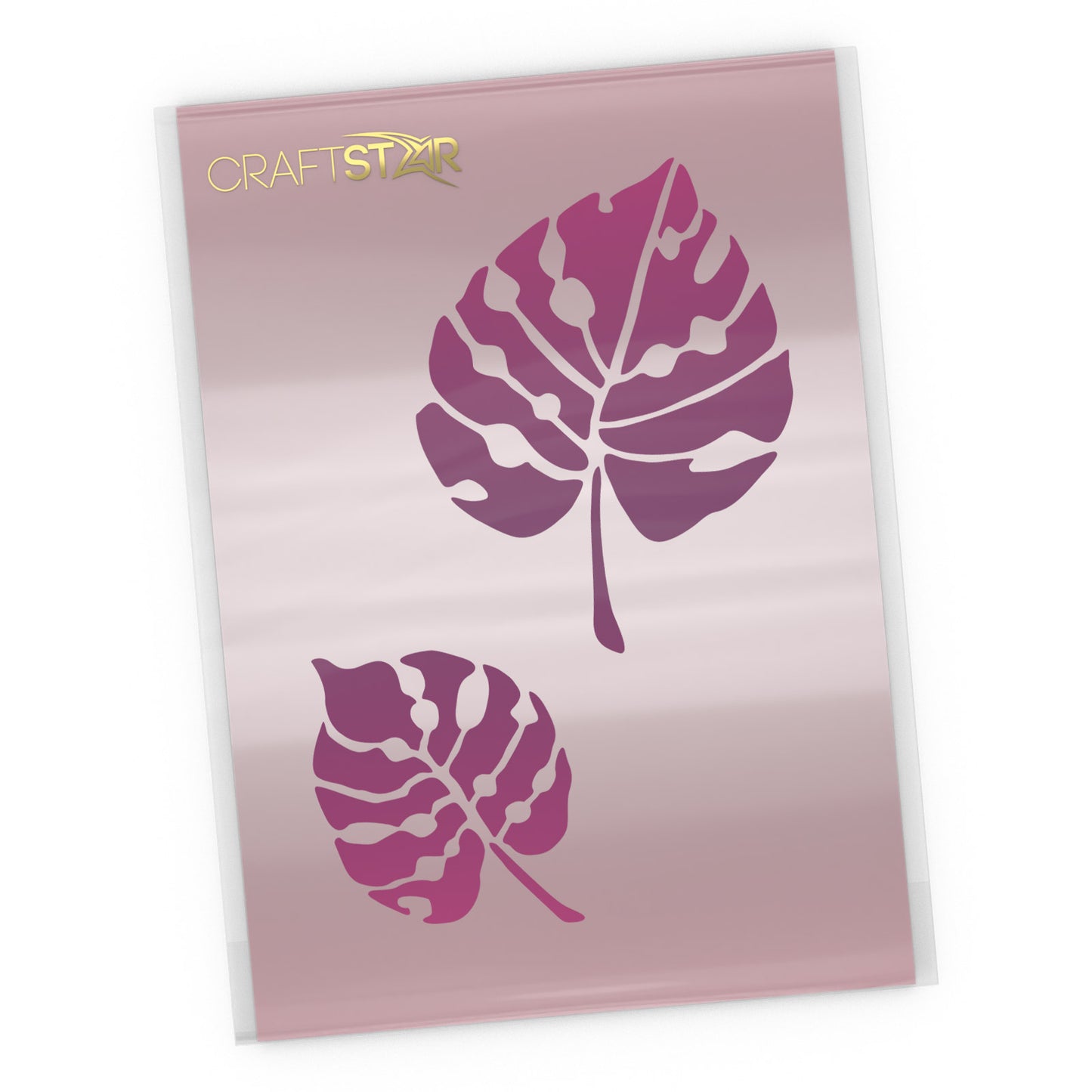 Monstera Tropical Leaf Stencil Set - Craft Template