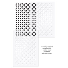 CraftStar Moorish Lattice Pattern Stencil use guide