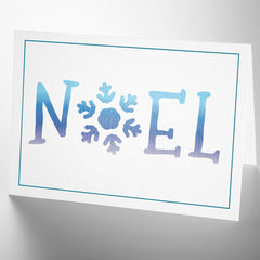 CraftStar Noel Text Stencil on Christmas card