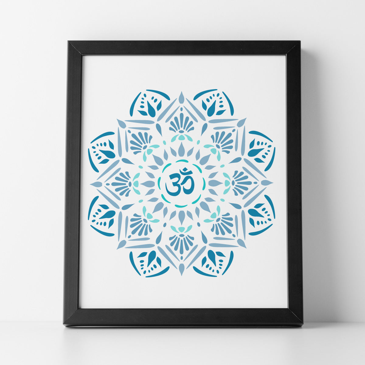 CraftStar Om Mandala Stencil in Picture Frame