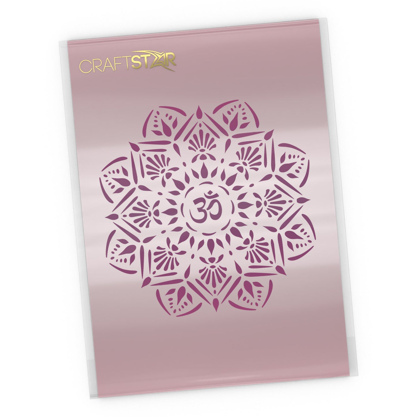 Om Mandala Stencil - Mandala Craft Template