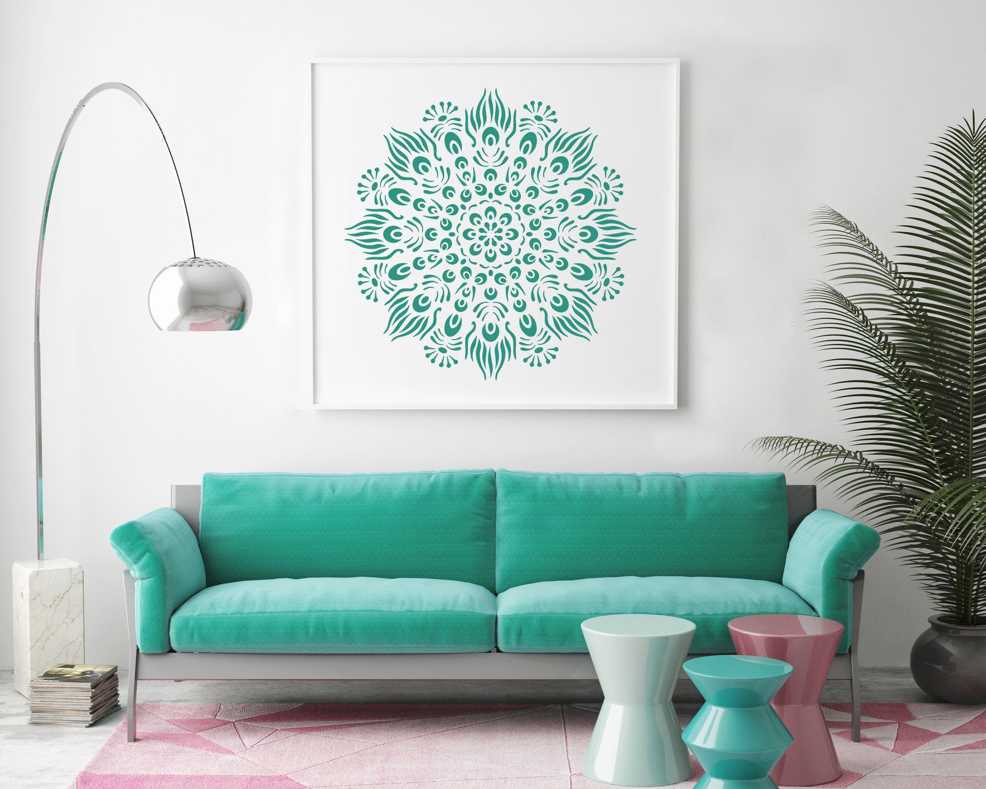 CraftStar Peacock Mandala Stencil