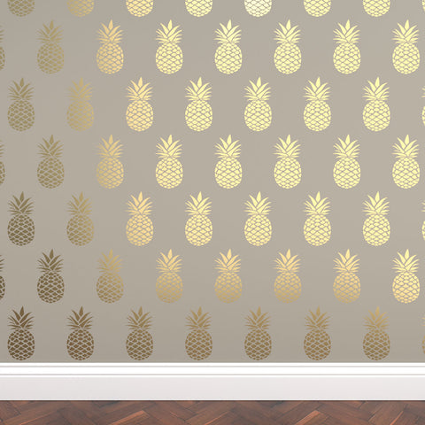 CraftStar Pineapple Repeating Pattern Stencil in gold