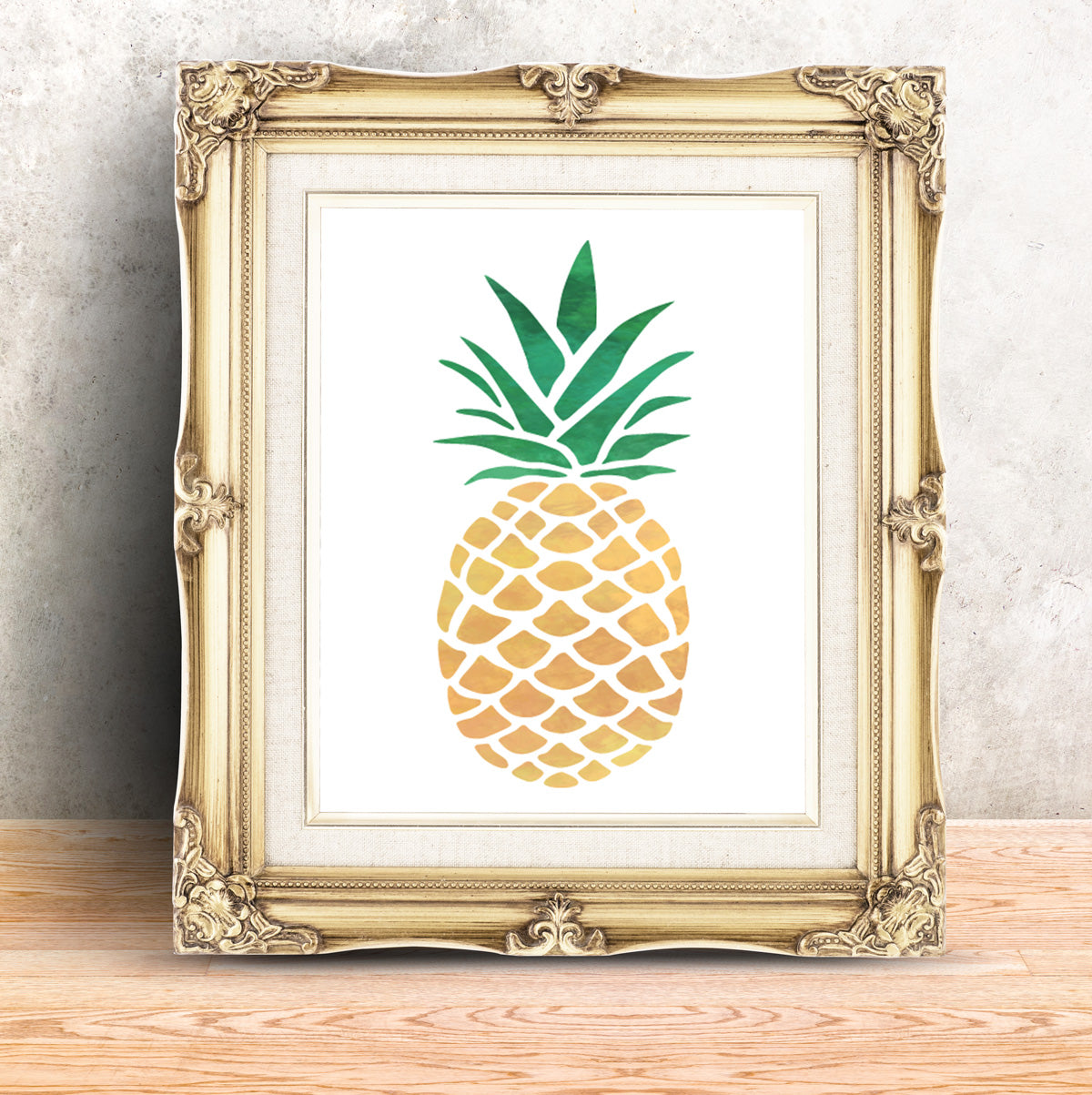 CraftStar Pineapple Stencil Picture