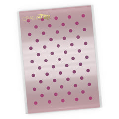 Polka Dot Background Stencil - Craft Seamless Dot Pattern Template