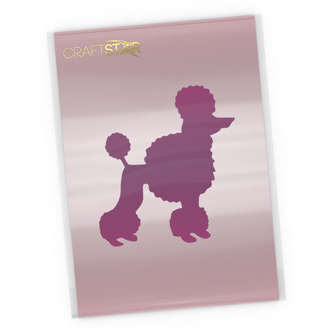 Poodle Dog Stencil - Craft Template