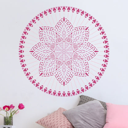 Radiance Mandala Stencil - Large Medallion Motif