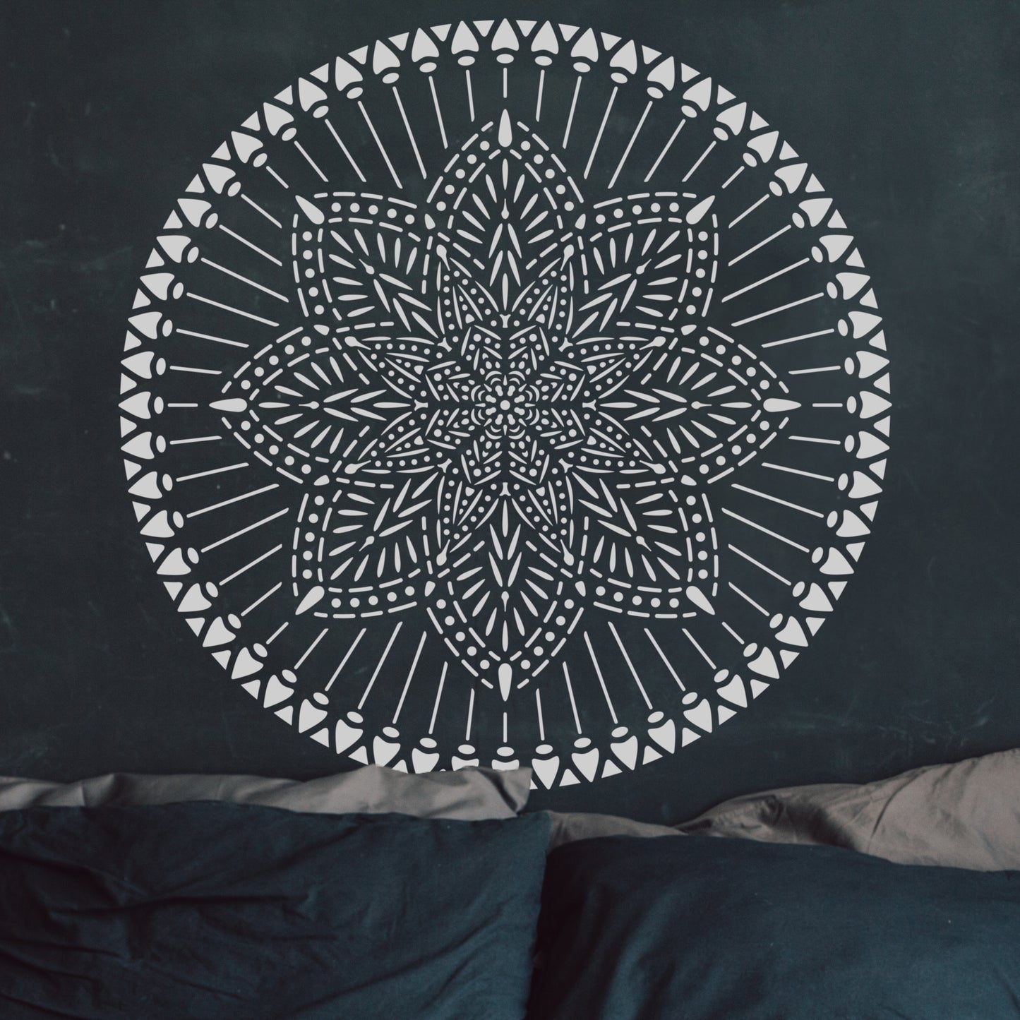 Radiance Mandala Stencil - Large Medallion Motif