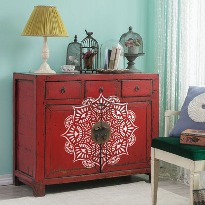 CraftStar Reflections Mandala Stencil - Eastern Inspired Furniture