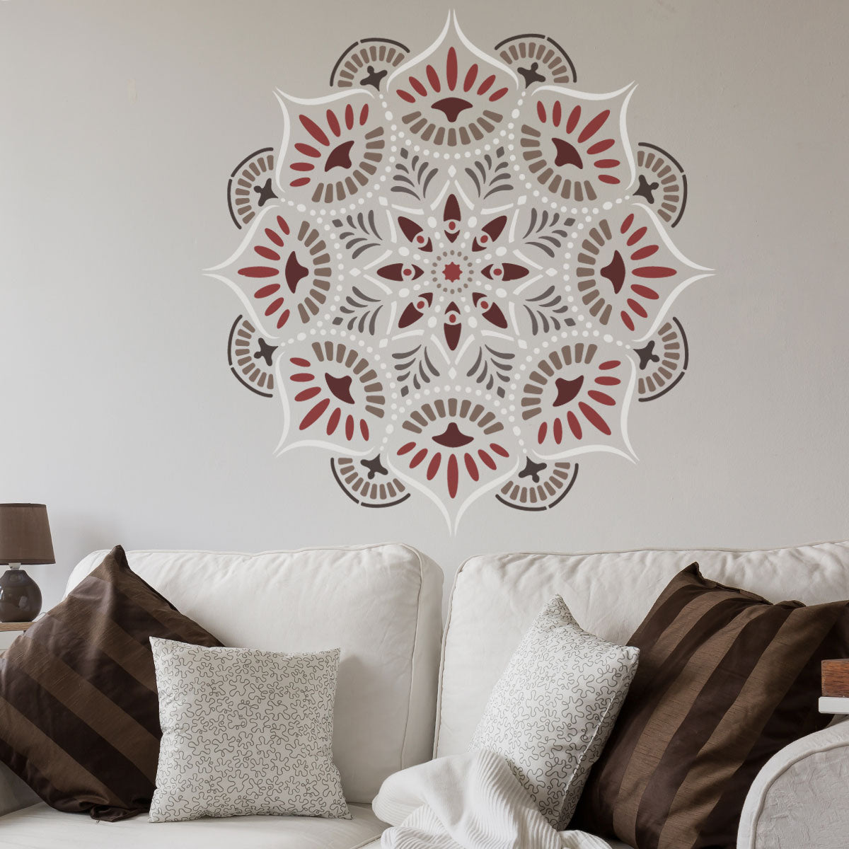 CraftStar Reflections Mandala Wall Stencil