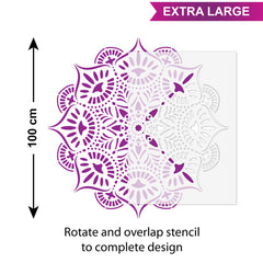 CraftStar Reflections Mandala Stencil - Sizes - Extra-Large