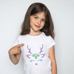 CraftStar Reindeer Face Stencil on T shirt