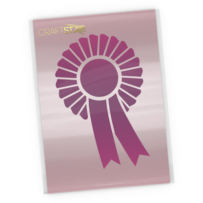 Rosette Stencil - Craft Prize Ribbon Template