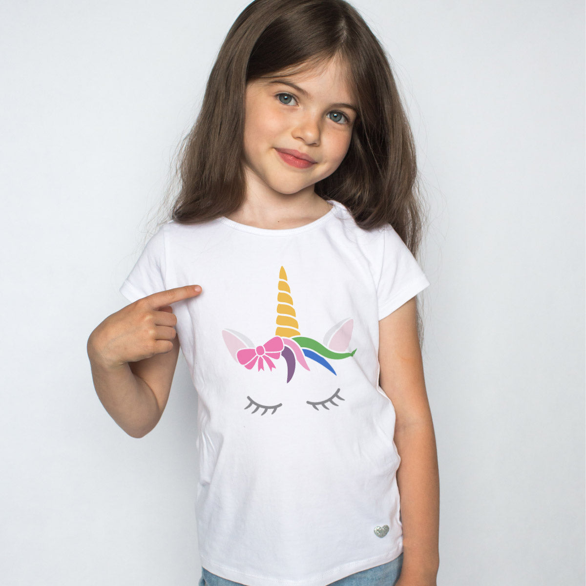 CraftStar Sleeping Unicorn Stencil on Child's T-Shirt