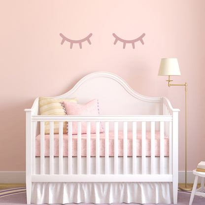 CraftsStar Sleepy Eyes Wall Stencil in Nursery