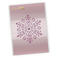 Snowflake Mandala Stencil - Christmas Craft Template