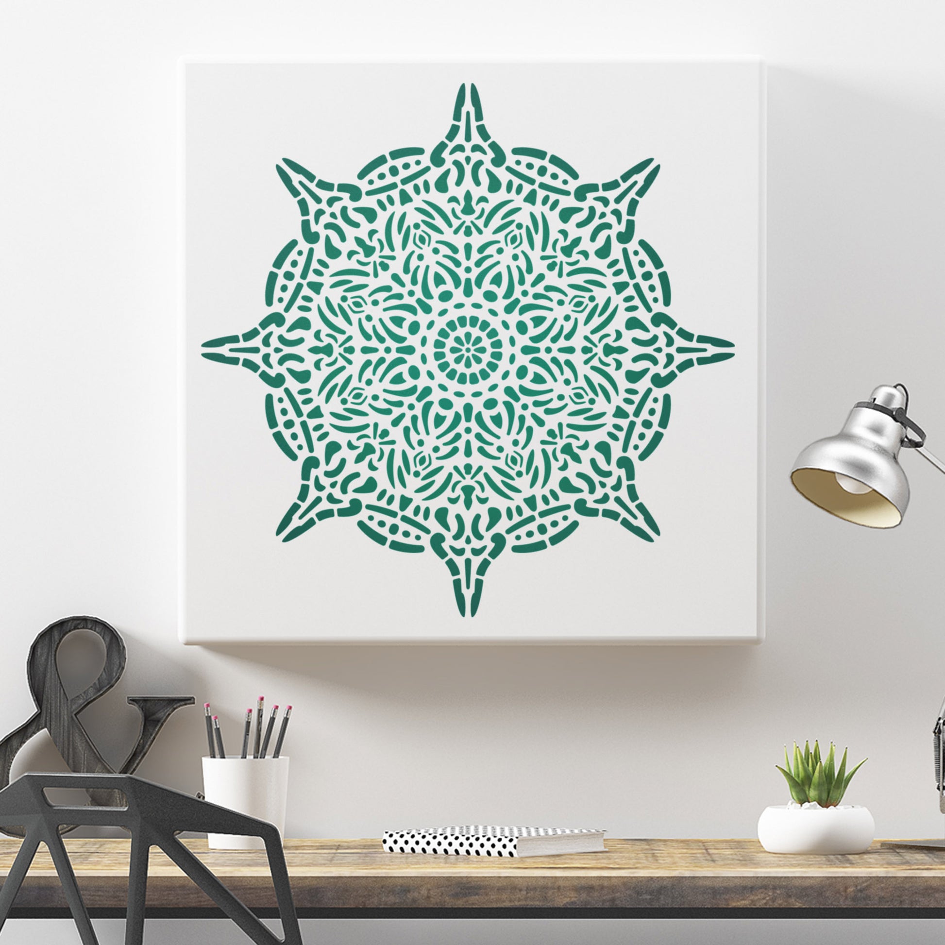 CraftStar Spirit Mandala Stencil on Canvas