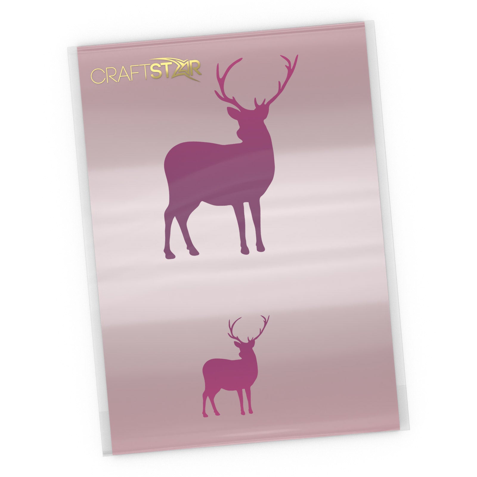 Stag Stencil - 2 Stag Templates - A4 size | CraftStar Stag Stencil - 2 Stag Templates - A4 size | CraftStar