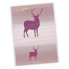 Stag Stencil - 2 Stag Templates - A4 size
