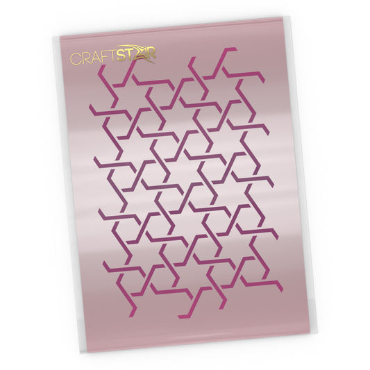 CraftStar Moroccan Star Lattice Stencil - A4 Size