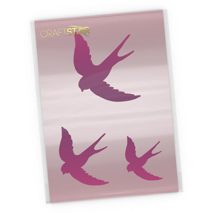 Swallows Stencil Set - Craft Template