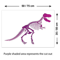 CraftStar T-Rex Dinosaur Stencil Sizes